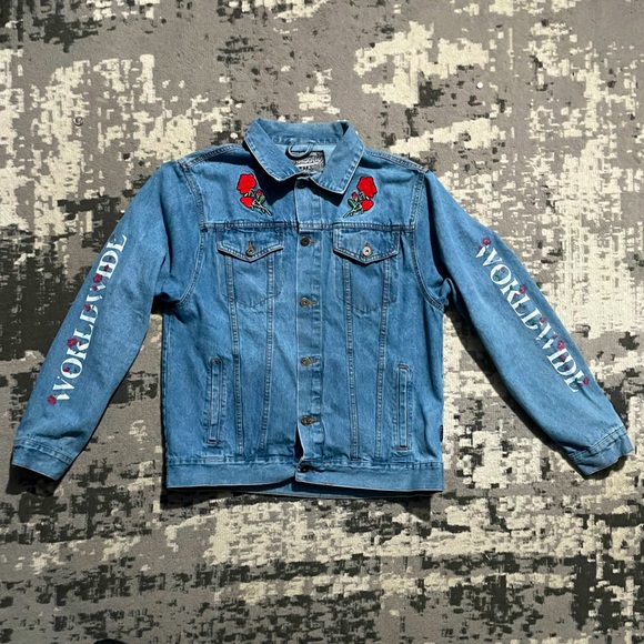 Brooklyn Cloth Other - Brooklyn “Worldwide Culture” Graphic Jean Jacket Button-Up Size:XL